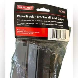 Craftsman Versatrack Track Wall End Caps - (4-Pack-Part# 910128) New in Package